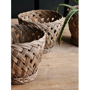 Cache-pots bambou anciens chinés