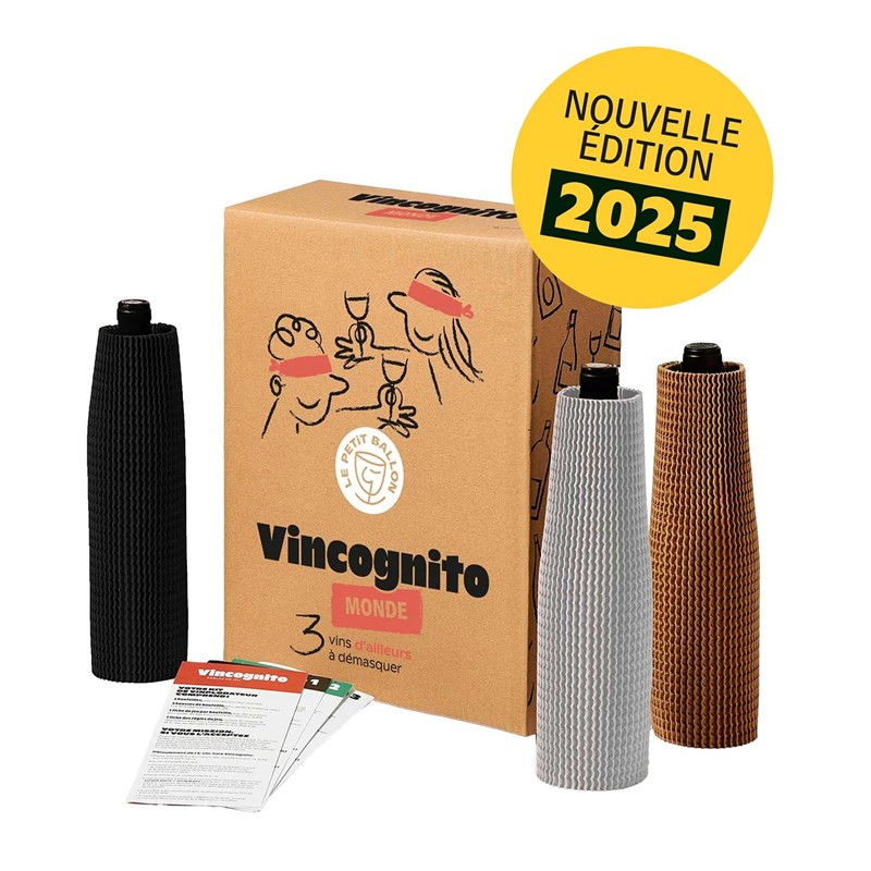 Vincognito monde - coffret dégustation vins à l'aveugle