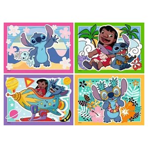Stitch - speedy puzzle 4x 35 pieces