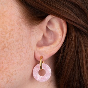 Donuts - acier inoxydable argenté Rose