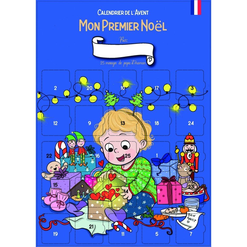 Calendrier de l’avent pour bébé 1er noel