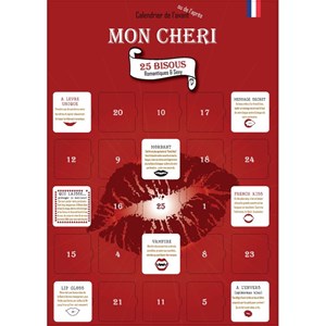 Calendrier mon chéri 25 bisous sexy