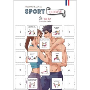 Calendrier couple complicité sportive