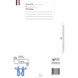 Calendrier couple complicité sportive