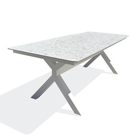 Table de jardin abella - blanc