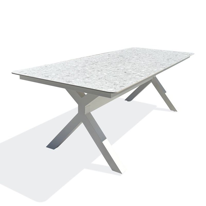 Remarquable - Table de jardin abella - blanc