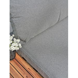 Salon de jardin en acacia et aluminium - boreal