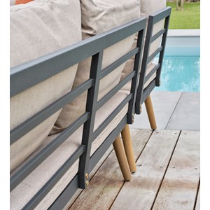 Salon de jardin d'angle camino - acacia