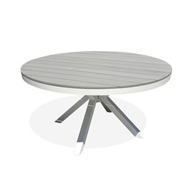 Table de jardin elba aluminium - blanc