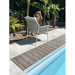 Lot de 2 fauteuils de jardin - blanc