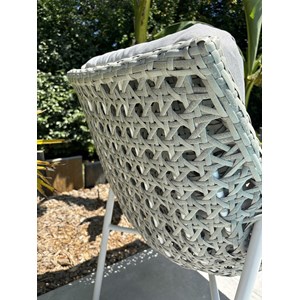 Lot de 2 fauteuils de jardin - blanc