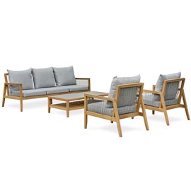 Salon bas de jardin funa - acacia