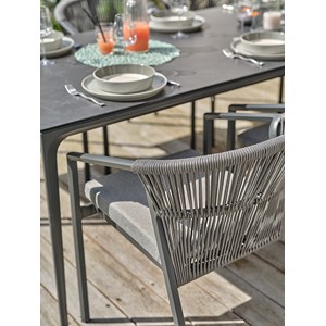 Fauteuil de jardin gambi - gris anthracite