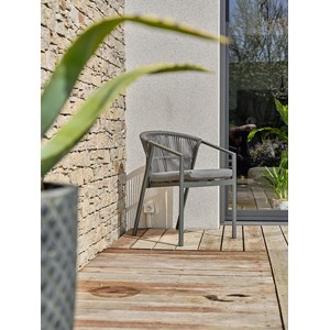 Fauteuil de jardin - gris anthracite