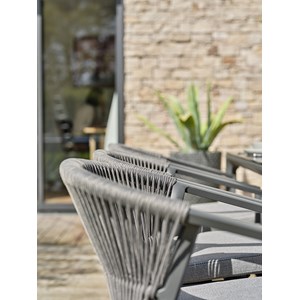 Lot de 2 fauteuils de jardin gambi - gris anthracite