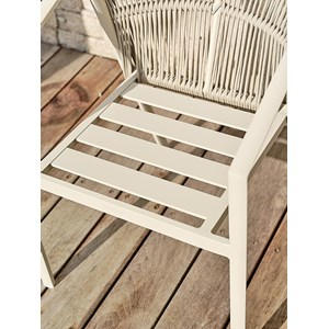 Lot de 2 fauteuils de jardin - grège