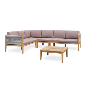 Salon de jardin d'angle jorda - acacia