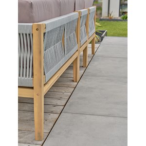 Salon de jardin d'angle jorda - acacia