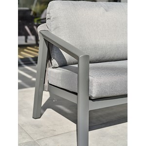 Salon bas de jardin kelia - gris anthracite