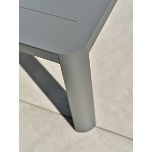 Salon bas de jardin kelia - gris anthracite