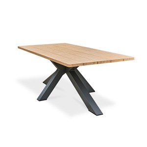 Table de jardin 8 places - gris anthracite