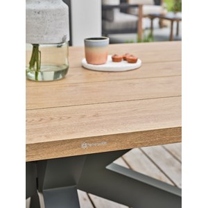 Table de jardin kelia - gris anthracite