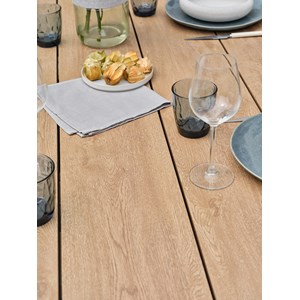 Ensemble repas de jardin kelia 8 places - gris anthracite