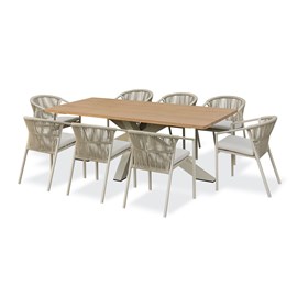 Ensemble repas de jardin kelia 8 places - grege