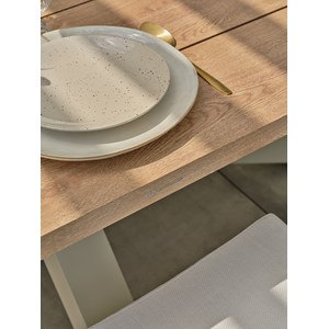 Ensemble repas de jardin 8 places - grège