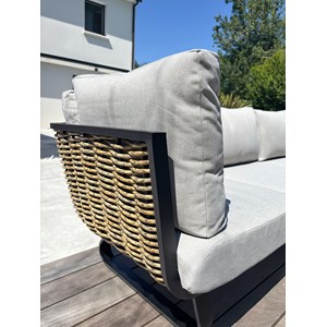 Salon de jardin bas kumla - noir