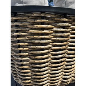 Salon de jardin bas kumla - noir