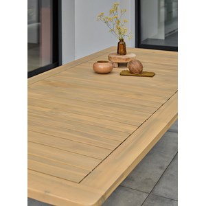 Table de jardin liso - bois acacia