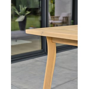 Table de jardin liso - bois acacia