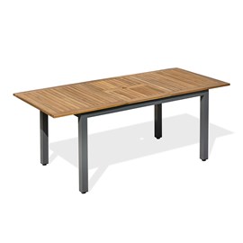 Table de jardin orsino alu anthracite - acacia
