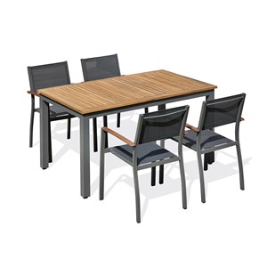 Ensemble repas de jardin 4 places - acacia