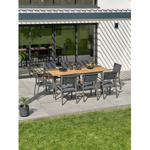 Ensemble repas de jardin 8 places - acacia