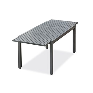 Table de jardin 8 places en aluminium - gris anthracite