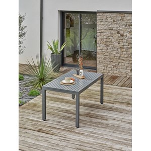 Ensemble repas de jardin orsino 8 places - gris anthracite