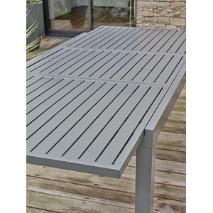 Ensemble repas de jardin orsino 8 places - gris anthracite