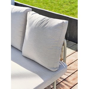 Salon bas de jardin renzo en acier et acacia - grege