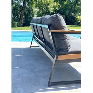 Salon de jardin bas tadeo - noir