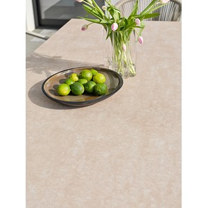 Table de jardin aluminium tigua avec plateau en céramique sur verre - grege