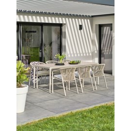 Ensemble repas de jardin tigua 6 places - grege