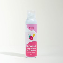 Mousse de massage crépitante et hydratante