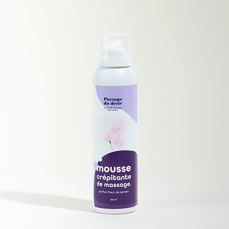 Mousse de massage crépitante et hydratante