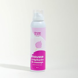 Mousse de massage crépitante et hydratante
