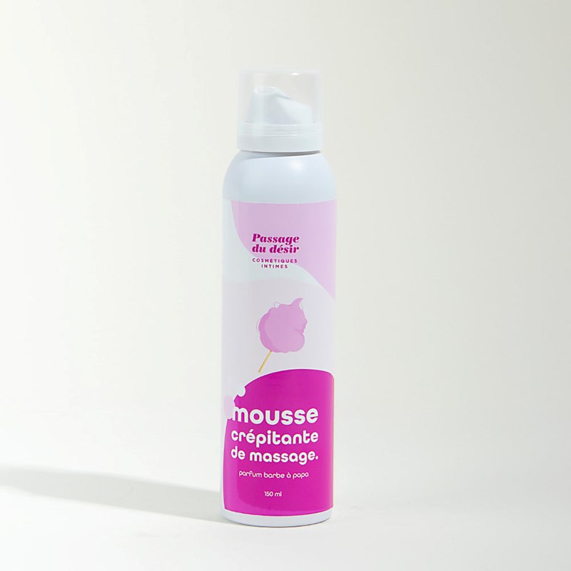 Mousse de massage crépitante et hydratante