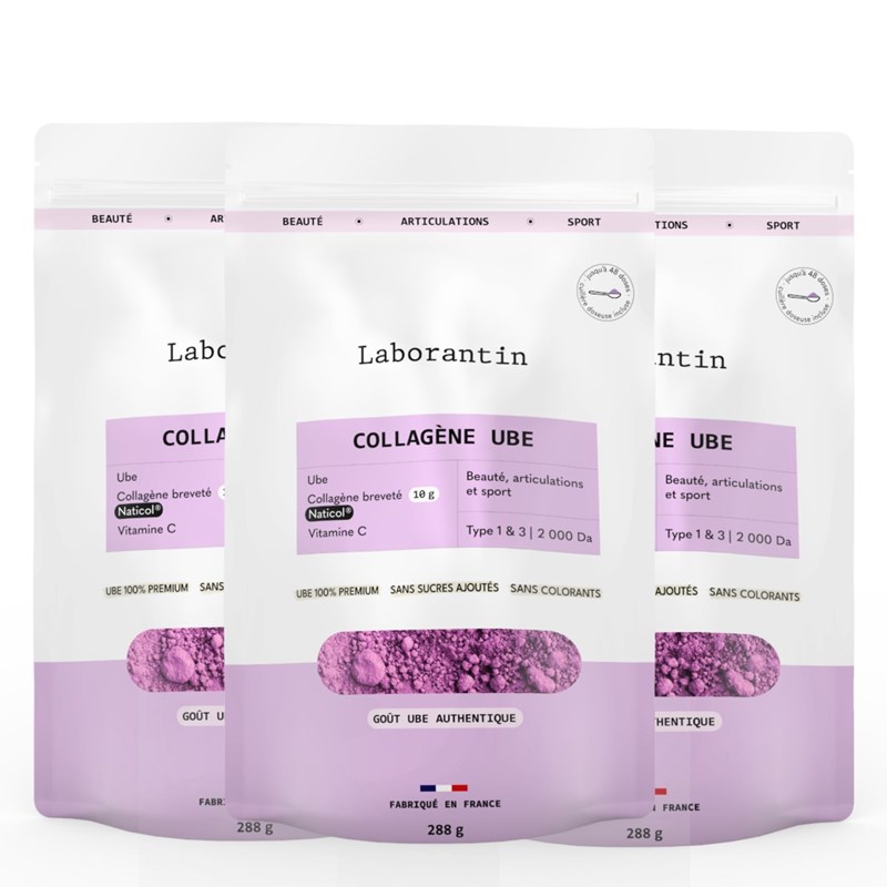 Collagène en poudre ube - 72 à 144 doses