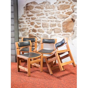 Alma, le lot de 4 chaises en bois n°802