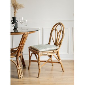 Paire de chaises en rotin n°691